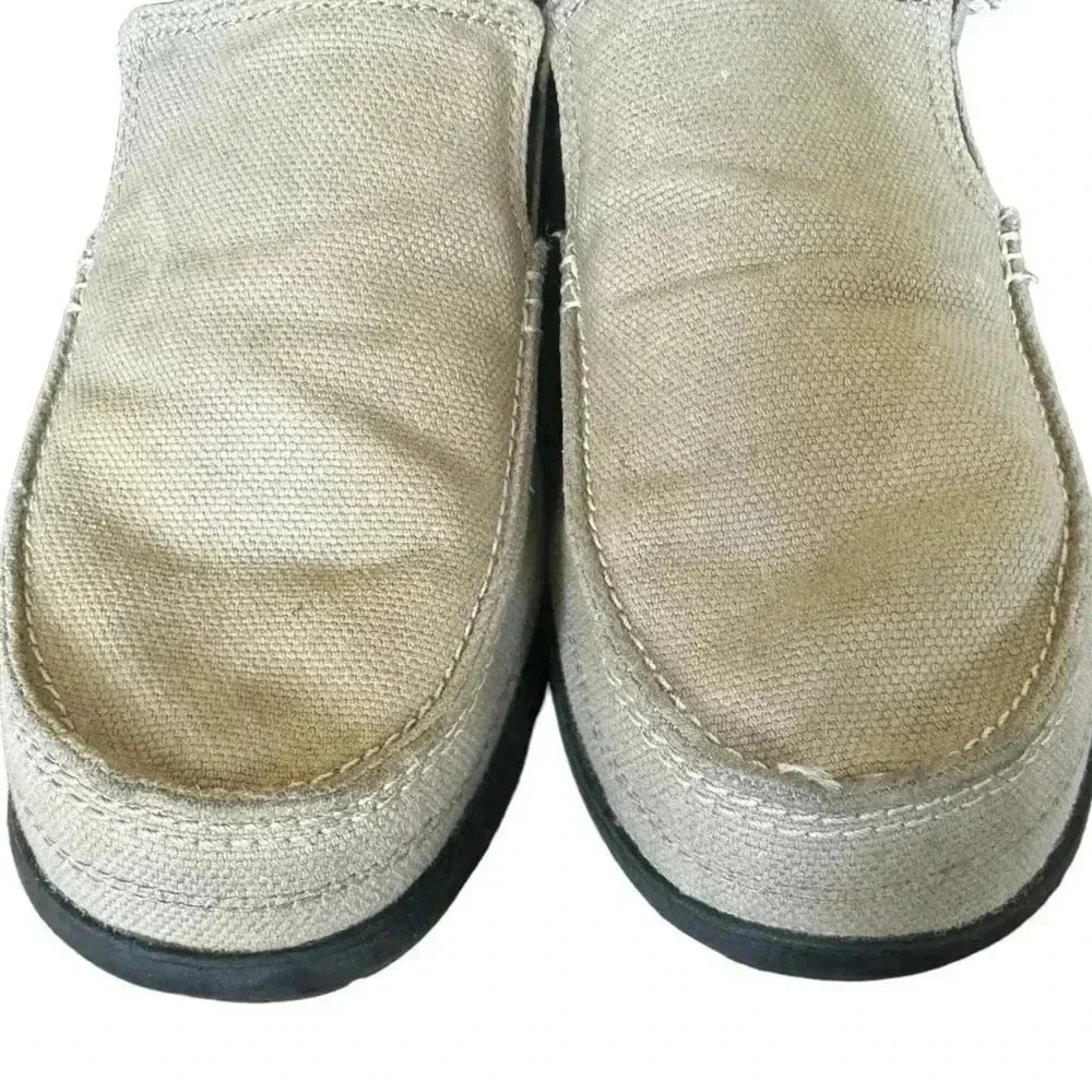 Crocs Men's Walu Slip On Loafer Casual Walking Shoes Khaki Espresso Size 10
